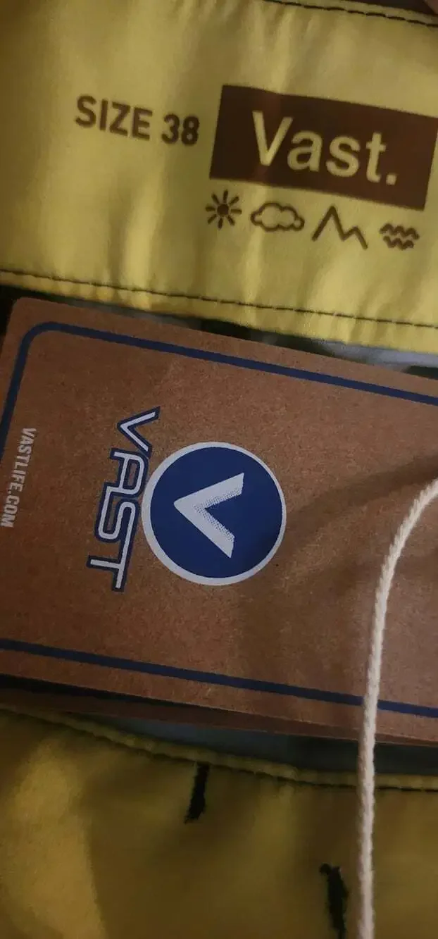 VAST Copper Series Board Shorts Swim Trunks Mens 38 Tropical Surfing Nwt T90